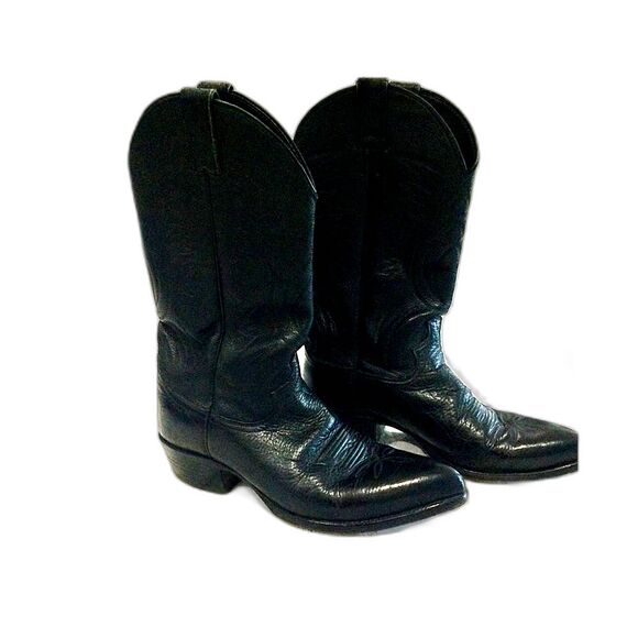Justin Imperfect Western Boots Men’s Size 9 1/2 D Color Black Classic main image 13